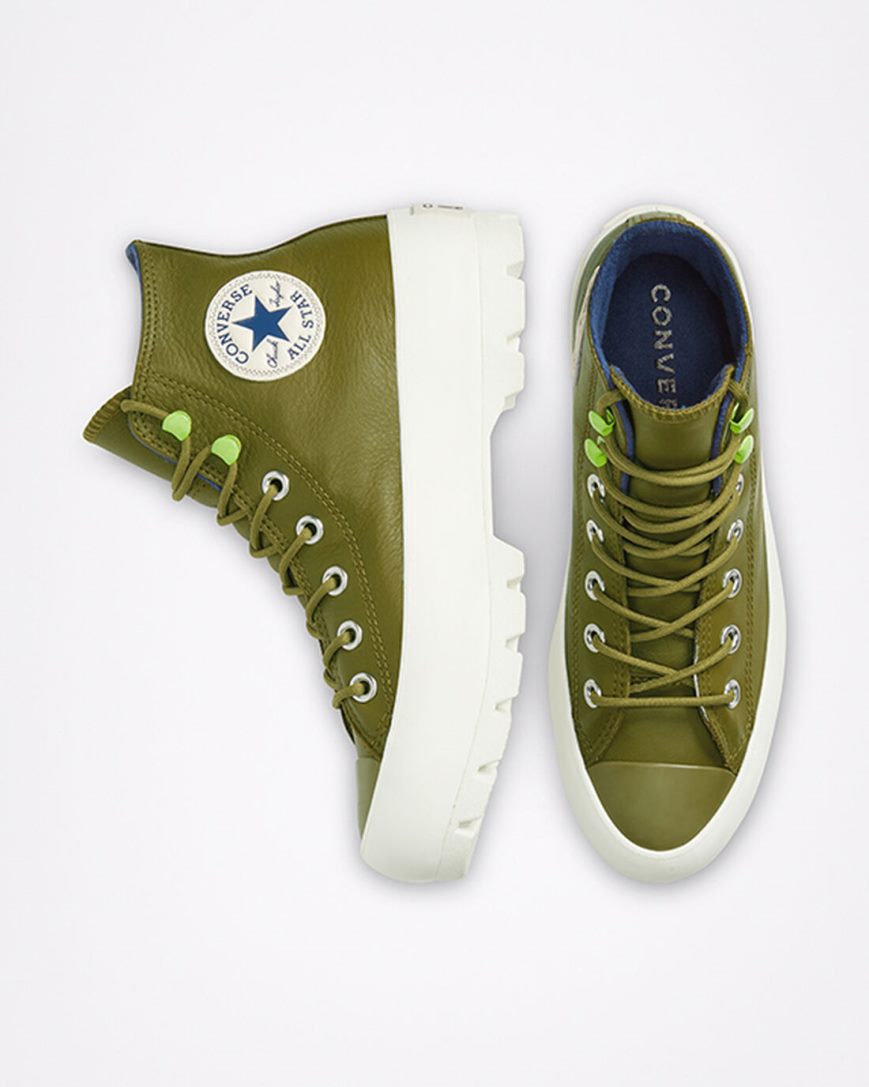 Women's Converse Chuck Taylor All Star Lugged Winter High Top Shoes Dark Olive / Navy | AU 09E68X